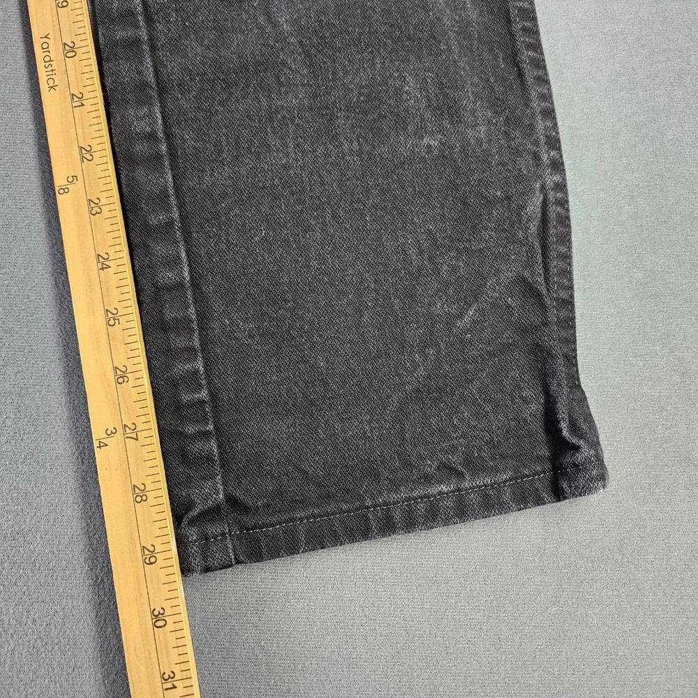 Wrangler Jeans Mens 28x30 Black Western Cowboy Cut Straight Leg Denim 936BK
